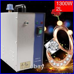 1300W Jewelry Steamer Cleaner Gold Silver Gem Electric Steam Cleaning Washer 2L