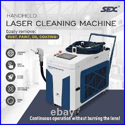 1500W Handheld Laser Cleaning Machine Rust Paint Removal Cleaner 220V 1-phase