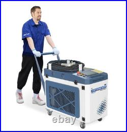 2000W Mobile Fiber Laser Cleaner Laser Cleaning Machine Metal Rust Paint Removal