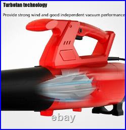 220V Home Electric Leaf Blower Garden Vacuum Cleaning Tool Dust Removal Cleaner