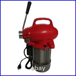 3/4-4 110V Sectional Pipe Drain Cleaner Cleaning Machine Electric Snake Sewer