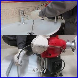 3/4-4 Sectional Pipe Drain Cleaner Cleaning Machine Electric Snake Sewer