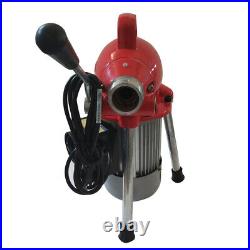 3/4-4 Sectional Pipe Drain Cleaner Cleaning Machine Electric Snake Sewer 110V