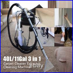 40L Commercial Carpet Cleaning Machine, Cleaner 3in1 Pro Vacuum Cleaner Extractor