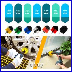 6PCS Cleaning Drill Brush Electric Power Scrubber Kitchen Bath Car Cleaner Tool