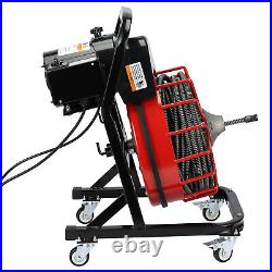 75 FT x 1/2 Electric Sewer Snake Drain Auger Cleaner Cleaning Machine 370W NEW