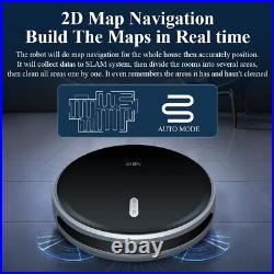 ABIR Robot Vacuum Cleaner, Map Memory, 6000Pa Suction, Remote Upgrade, Electric wet