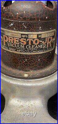 Antique PRESTO JR Handheld Vacuum Cleaner Chicago 7 Amps Works