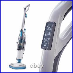 Black and Decker HEPA Corded Steam Mop and Vacuum Cleaner Combination Duo, White