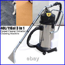 Commercial Carpet Cleaning Machine 3in1 Pro Carpet Cleaner Vacuum Extractor 40L