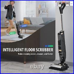 Cordless Electric Mop 3 IN 1 Upgraded Floor Scrubber Cleaner with 2600mah Battery