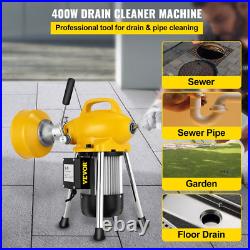 Drain Cleaning Machine 66 Ft X 2/3 In Electric Cleaner Machine 500W Drain Auger