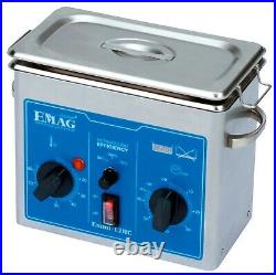 EMAG Ultrasonic Cleaner Solution Bath Clean Parts Instrument Jewelry Dental 1.2L