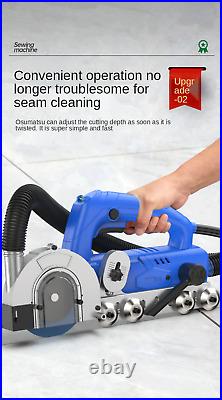 Electric Tile Gap Crevice Cleaning Machine Slotting Tool Tile Joint Cleaner