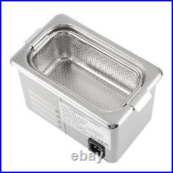 Electric Ultrasonic Cleaner Stainless Steel for Jewelry Glasses Watches Rings