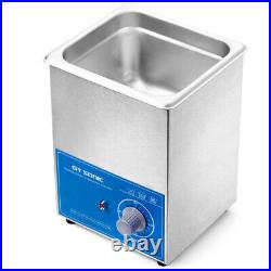 GT Ultrasonic Cleaner Solution Bath Clean Parts Instrument Jewelry Dental 1.3L