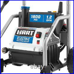HART 1.2 GPM 1800 PSI Electric Pressure Washer with Bonus 11 Surface Cleaner