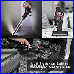 New MOOSOO K17Pro Cordless Vacuum Cleaner withElectric Sofa Brush 136cm hose 24kpa