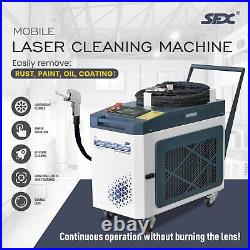 Rust Removal Laser Cleaning machine 1000W Paint Graffiti Paint Rust Oil Cleaner