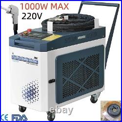 Rust Removal Laser Cleaning machine 1000W Paint Graffiti Paint Rust Oil Cleaner
