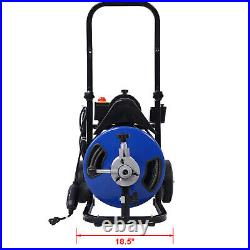 Sewer Snake Drill Drain Auger Cleaner Cable Electric Drain Cleaning Machine