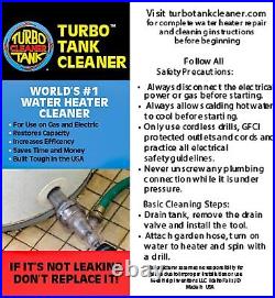 Turbo Tank Cleaner Water Heater Hard Water Sediment DIY Cleaning Tool