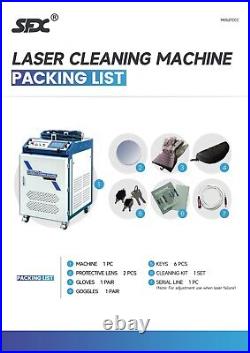 US 1500W Fiber Laser Cleaning Machine Laser Metal Rust Paint Cleaner 15M Cable