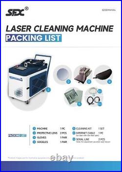 US Stock 1KW Laser Cleaning Machine Laser Rust Cleaner Laser Paint Oil Removal