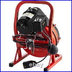 VEVOR 75Ft x 12Inch 370W Drain Cleaning Machine Portable Electric Auger with