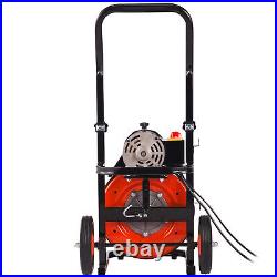 VEVOR Drain Cleaner Machine Electric Drain Auger 75FT x 1/2 In Auto Feed